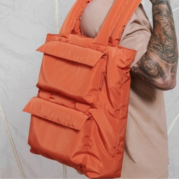 NWOT! DAGNE DOVER Jemi Cargo Tote in Orange MSRP $175! - Picture 4 of 9